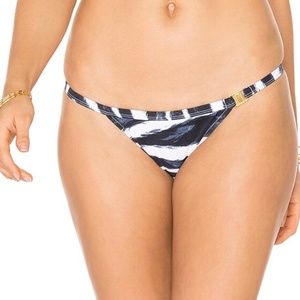 L'Agent by Agent Provocateur Tayler Bikini Bottom in Zebra Print